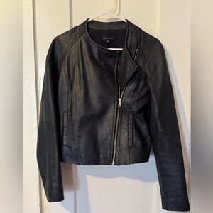 Ann Taylor Faux leather moto jacket